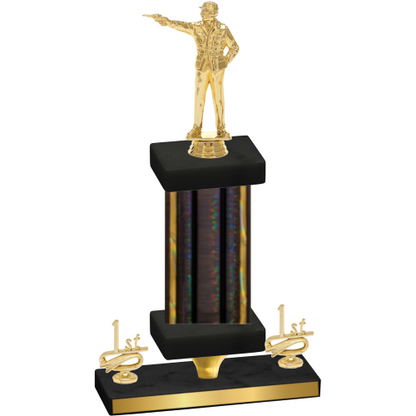 Premium Single Black Glacier First Place Shooter Trophy