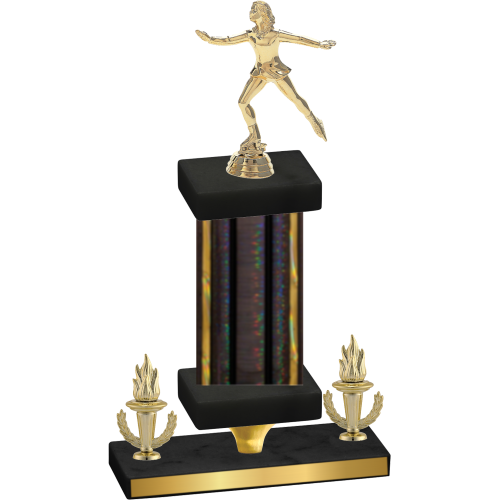 Premium Single Black Glacier Victory Skater Trophy