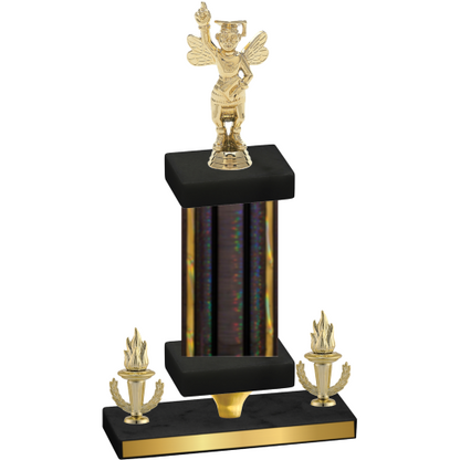 Premium Single Black Glacier Victory Academics Trophy