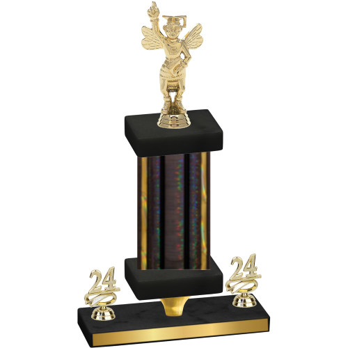 Premium Single Black Glacier Year Academics Trophy
