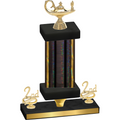 Premium Single Black Glacier Second Place Academics Trophy