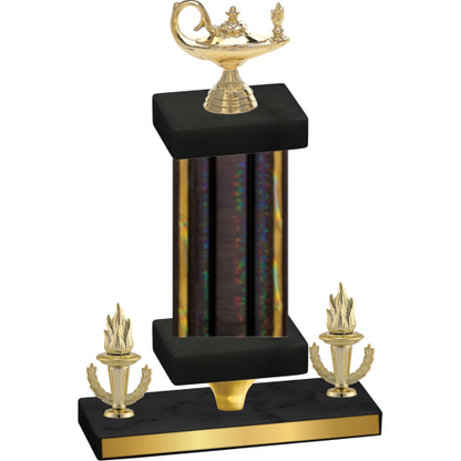Premium Single Black Glacier Victory Academics Trophy
