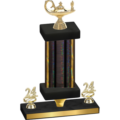 Premium Single Black Glacier Year Academics Trophy