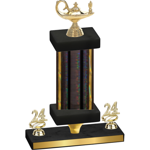 Premium Single Black Glacier Year Academics Trophy