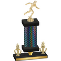 Premium Single Black Carbon Fiber Victory Running Trophy
