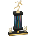 Premium Single Black Carbon Fiber Year Running Trophy