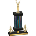 Premium Single Black Carbon Fiber Victory Victory Trophy