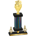Premium Single Black Carbon Fiber Victory Pickleball Trophy