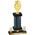 Premium Single Black Carbon Fiber Year Pickleball Trophy
