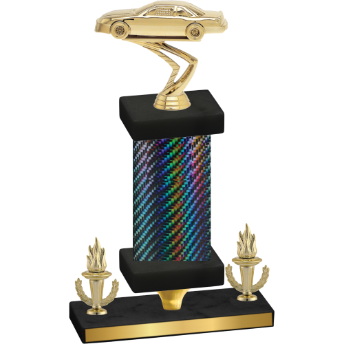Premium Single Black Carbon Fiber Victory Cars Trophy