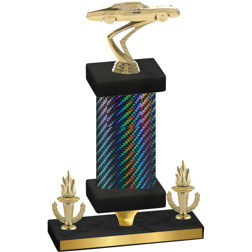 Premium Single Black Carbon Fiber Victory Cars Trophy