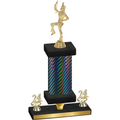 Premium Single Black Carbon Fiber Year Majorette Trophy