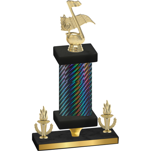 Premium Single Black Carbon Fiber Victory Music Trophy