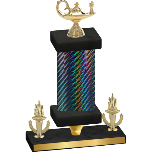 Premium Single Black Carbon Fiber Victory Academics Trophy