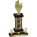 Premium Single Flag USA Year Rugby Trophy