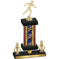 Premium Single Flag USA Victory Running Trophy