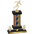 Premium Single Flag USA Year Running Trophy