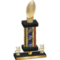 Premium Single Flag USA Year Football Trophy