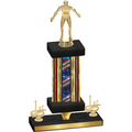 Premium Single Flag USA First Place Wrestling Trophy