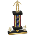 Premium Single Flag USA Year Wrestling Trophy