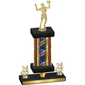 Premium Single Flag USA Year Volleyball Trophy