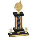 Premium Single Flag USA Year Volleyball Trophy
