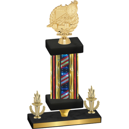 Premium Single Flag USA Victory Swimming Trophy