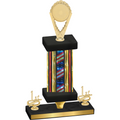 Premium Single Flag USA First Place Insert Trophy