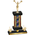Premium Single Flag USA First Place Cheerleading Trophy