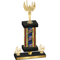 Premium Single Flag USA Fourth Place Victory Trophy