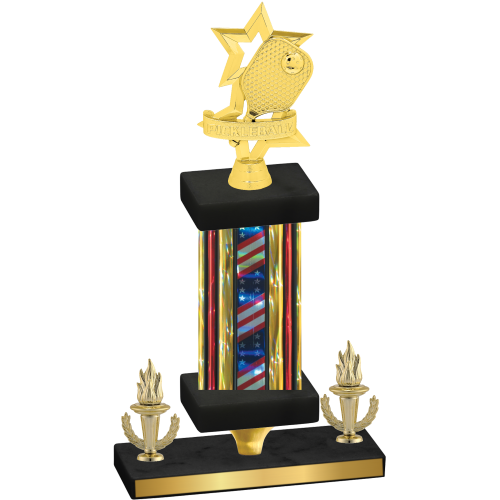 Premium Single Flag USA Victory Pickleball Trophy
