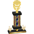 Premium Single Flag USA Third Place Pickleball Trophy