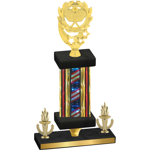 Premium Single Flag USA Victory Pickleball Trophy