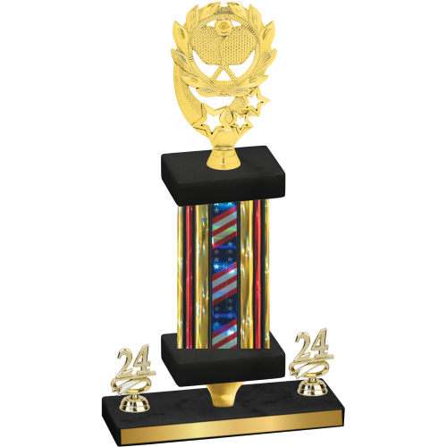 Premium Single Flag USA Year Pickleball Trophy