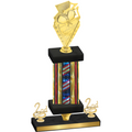 Premium Single Flag USA Second Place Pickleball Trophy