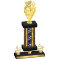 Premium Single Flag USA Fourth Place Pickleball Trophy