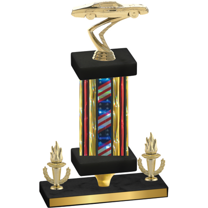 Premium Single Flag USA Victory Cars Trophy