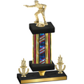Premium Single Flag USA Victory Shooter Trophy