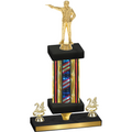 Premium Single Flag USA Year Shooter Trophy