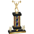 Premium Single Flag USA Year Weights Trophy
