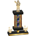 Premium Single Flag USA Second Place Holiday Trophy