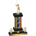 Premium Single Flag USA Year Golf Trophy