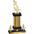 Premium Single Gold Glacier Victory Football Trophy