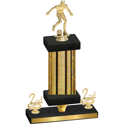 Premium Single Gold Glacier Second Place Soccer Trophy