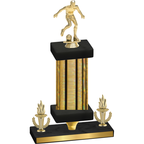 Premium Single Gold Glacier Victory Soccer Trophy