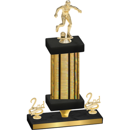 Premium Single Gold Glacier Second Place Soccer Trophy