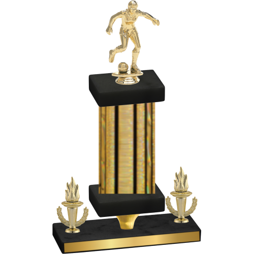 Premium Single Gold Glacier Victory Soccer Trophy