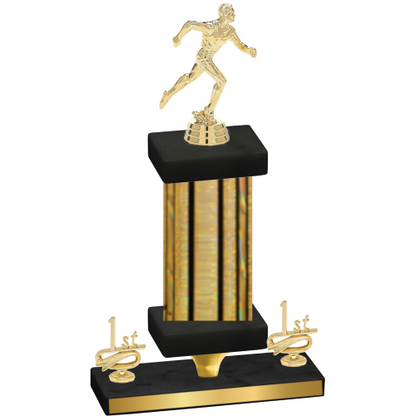 Premium Single Gold Glacier First Place Running Trophy