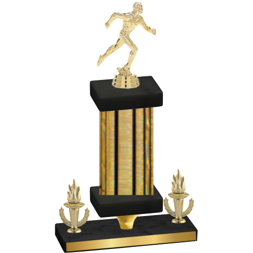 Premium Single Gold Glacier Victory Running Trophy