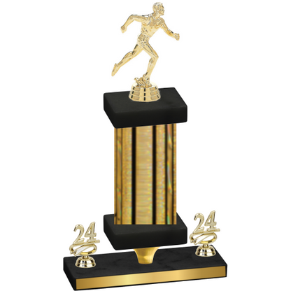 Premium Single Gold Glacier Year Running Trophy